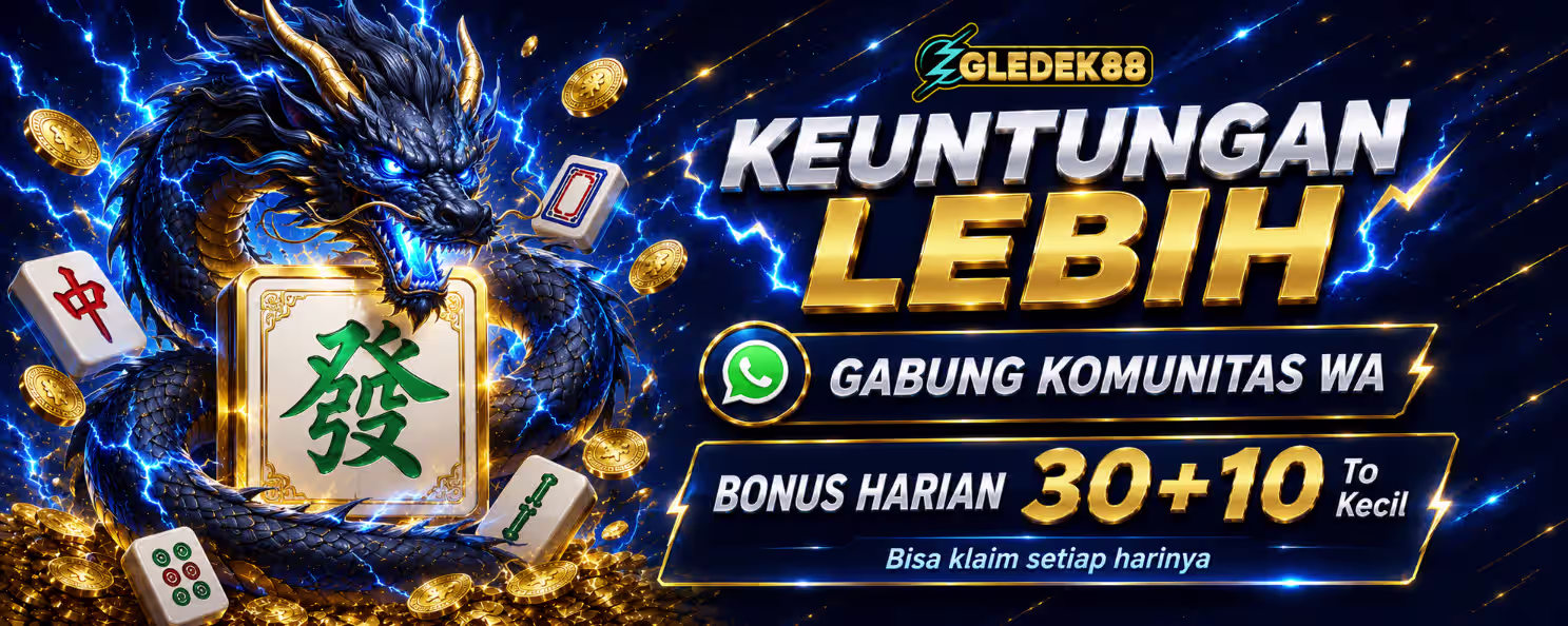 Extra Bonus Gabung Komunitas - Home Banner GLEDEK88