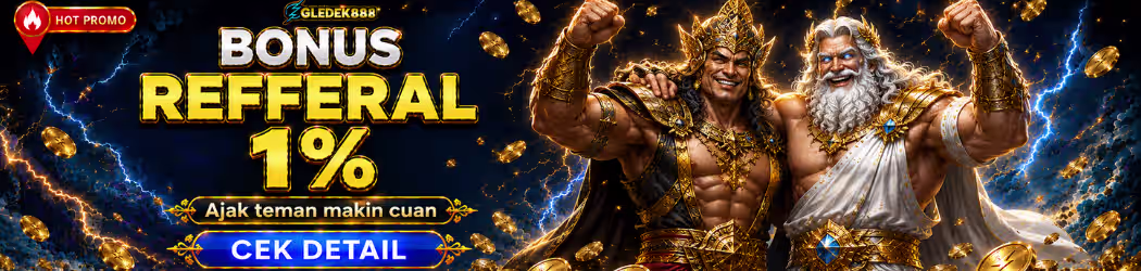 Bonus Referral GLEDEK88 1%